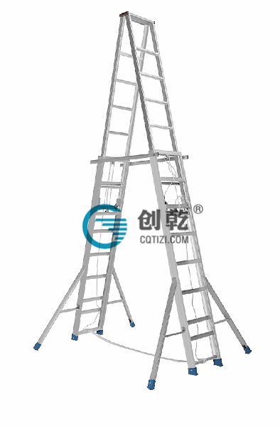 青岛客户采购10米焊接人字升降梯，指定创乾